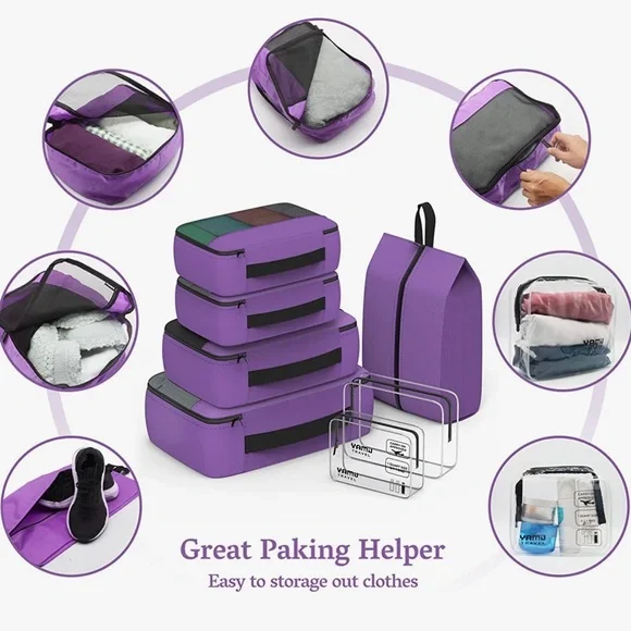 7 piece packing cube combo - Picture 3 of 5